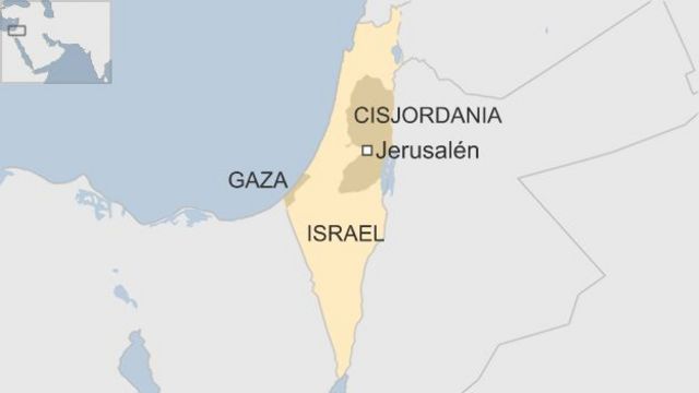 Mapa de la región en conflicto.