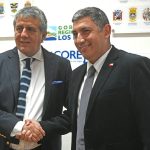 Gobernador Alejandro Santana recibe saludo protocolar del nuevo delegado presidencial en Los Lagos