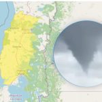Emiten aviso por probable desarrollo de nubes tornádicas entre las regiones de Los Ríos y Los Lagos