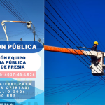 Histórica inversión permitirá renovar más de 1.200 luminarias públicas con tecnología LED en la comuna de Fresia