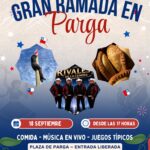 Parga celebrará Fiestas Patrias con ramada, música en vivo y juegos tradicionales con entrada liberada